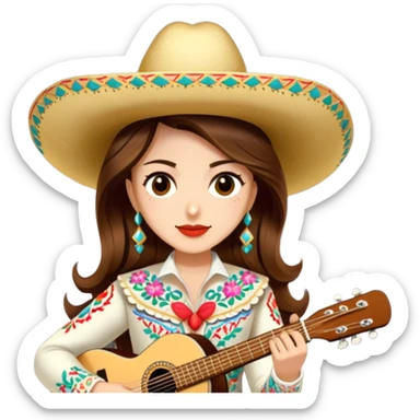 Mariachi Guitarist sticker