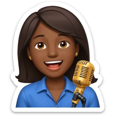 singer emoji sticker
