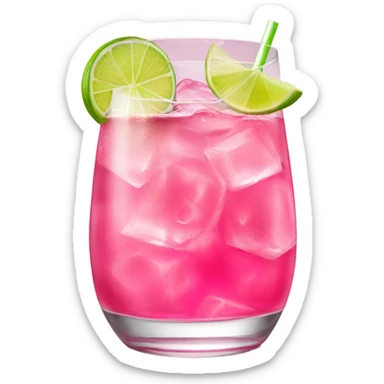 Pink drink sticker