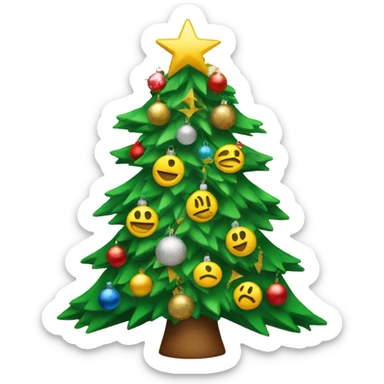 Christmas tree with Bills decorations sticker