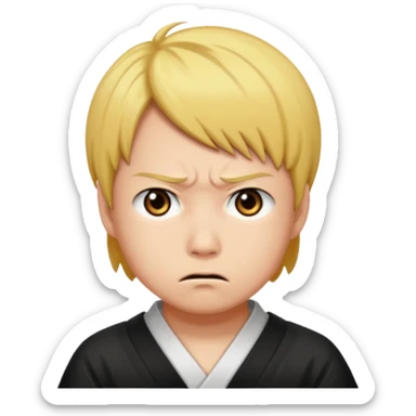 Zenitsu Agatsuma Annoyed sticker