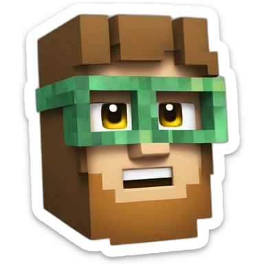 Minecraft gamer sticker