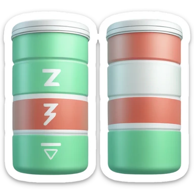 zyn container peppermint flavor  sticker