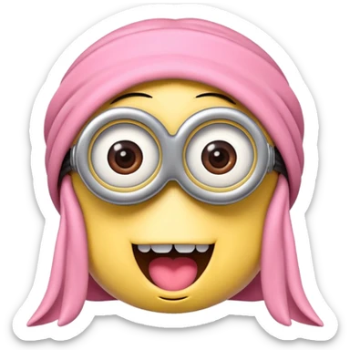 Minions rosa sticker