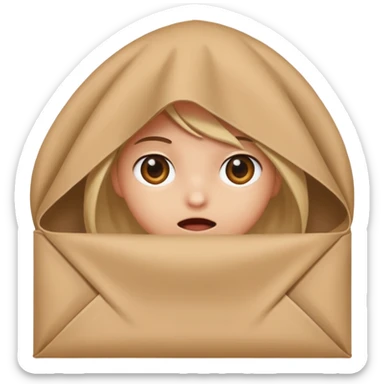 Hiding peekaboo sticker