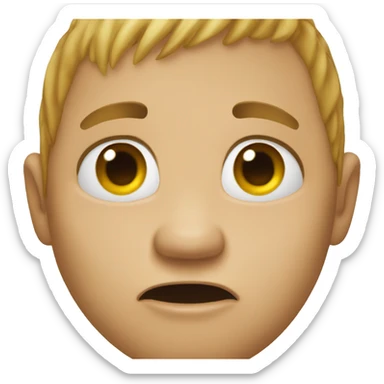 Drool face emoji  sticker