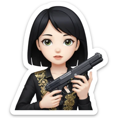 CZ 75 anime girl sticker