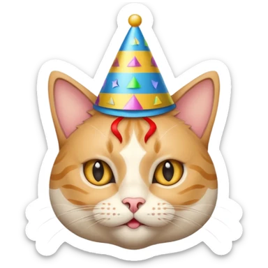 cat new year 2026 sticker