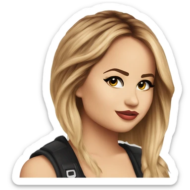 Debby Ryan smirking radio rebel sticker