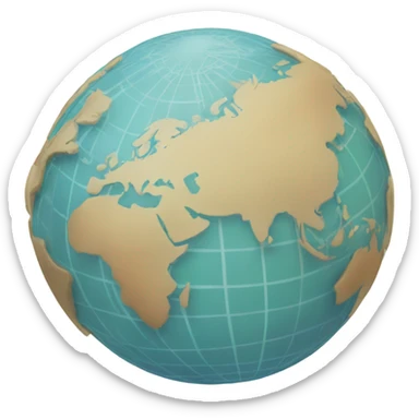 A globe with highlighted countries or a passport-style stamp sticker