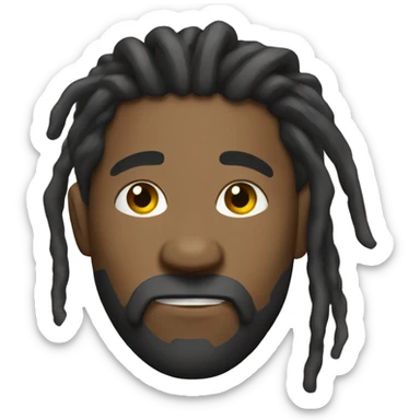 nonchalant dreadhead  sticker