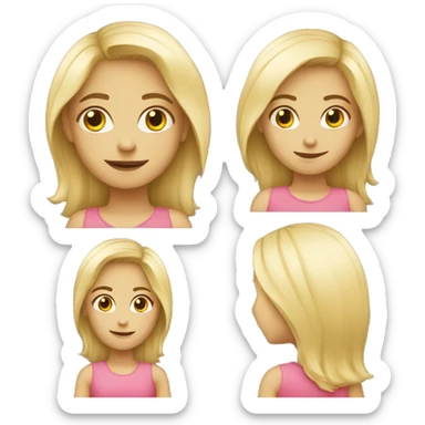 Blond girl funny  sticker