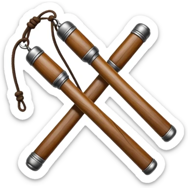 Nunchucks  sticker