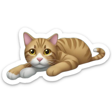 cat in a swimming pool sticker