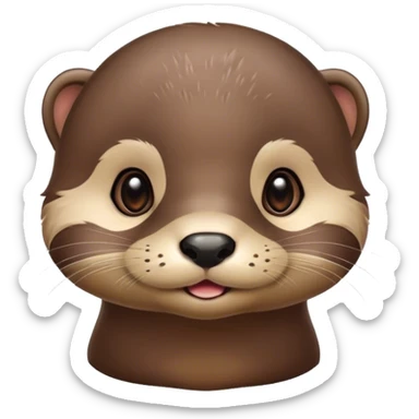 Baby otter sticker