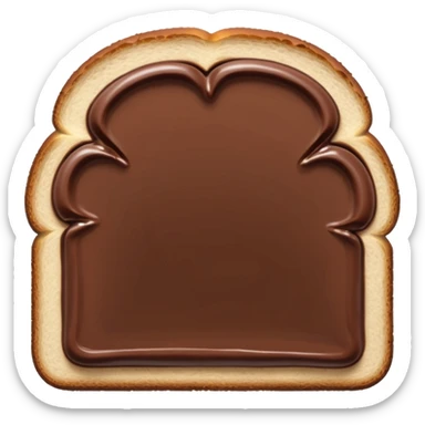 Nuttela mit brot sticker