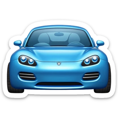 coche bleue certif sticker