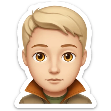 Hunter eyes clever face sticker