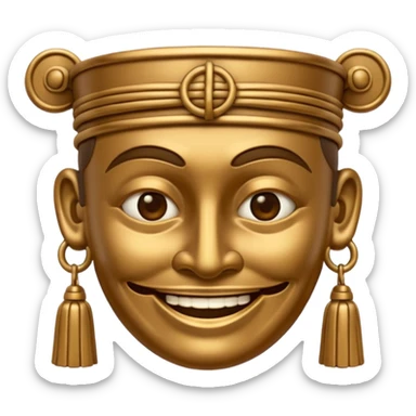 sanxingdui bronze man emoji sticker