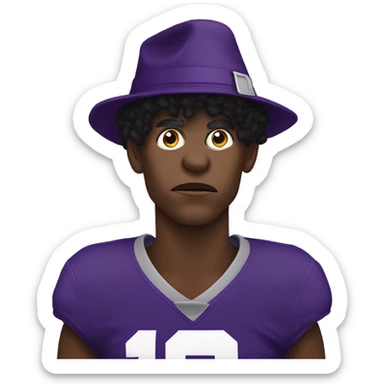 Lamar Jackson in dunce cap sticker