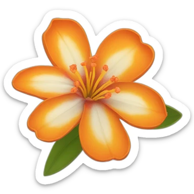 cempazuchitl orange flower sticker
