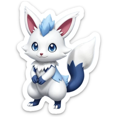 Shiny Furret-Meowstic-Zangoose-Hybrid (Full body) sticker
