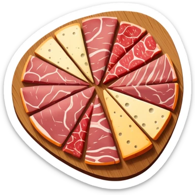 picasso abstract art SPAM MEAT charcuterie painting sticker