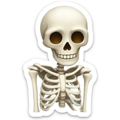 skeleton sticker