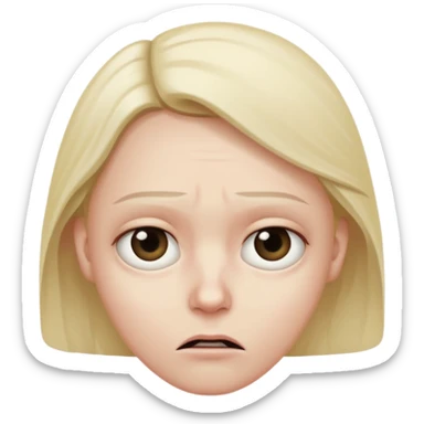 Fear and worried mixed sticker