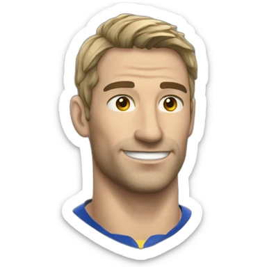 Antoin dupont le joueur de rugby sticker