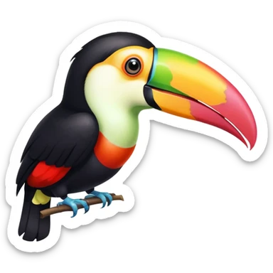 toucan and guava together sticker