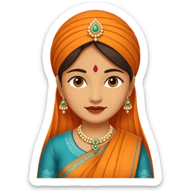 India woman sticker