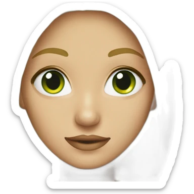 femme blonde yeux vert sticker