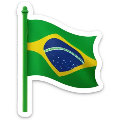 brazil flag sticker