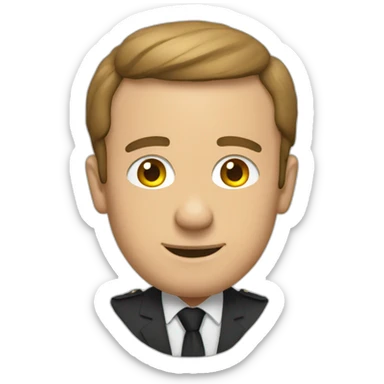 Macron sur les toilettes sticker