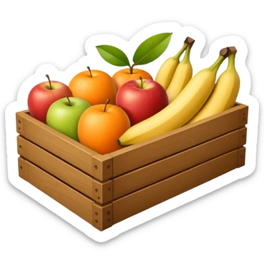 a fruit box and less fruits sticker