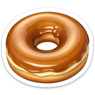 plain donut sticker