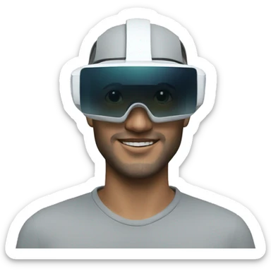 Augmented reality headset sticker