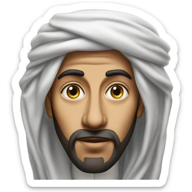 photorealistic  Faisal King of Saudi Arabia serious sticker