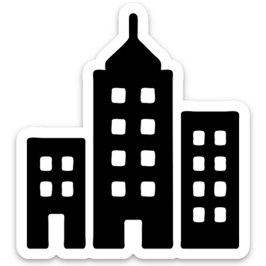 городская архитектура здания высотки sticker