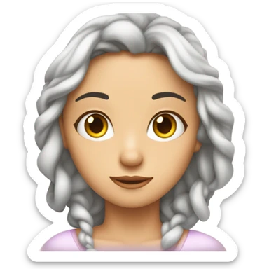 Chica dormida  sticker