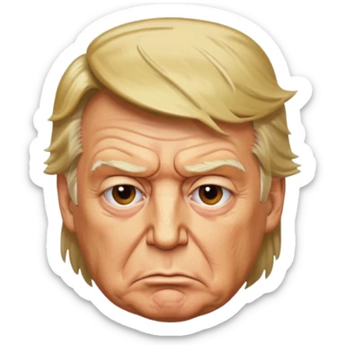 Trump but ugly sticker