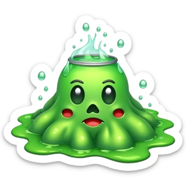 Toxick waste emoji sticker