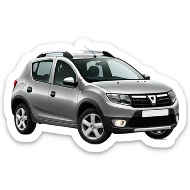 Dacia Sandero in grau sticker