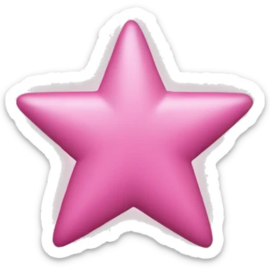 Three small pink , five-pointed stars grouped together. The stars have a slightly elongated shape, giving them a twinkling effect. They vary in size, with the largest star in the center and two smaller stars on either side.  sticker