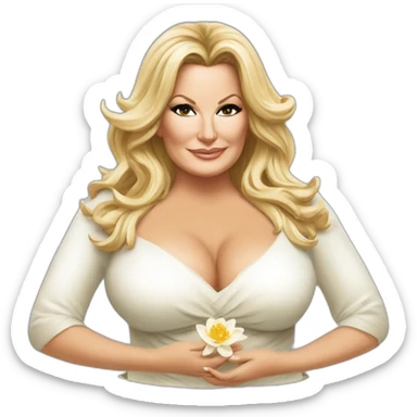 Jennifer Coolidge white lotus sticker