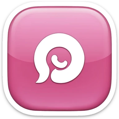 pink pintrest p logo sticker