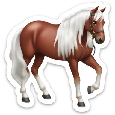 Caballo rojo sticker
