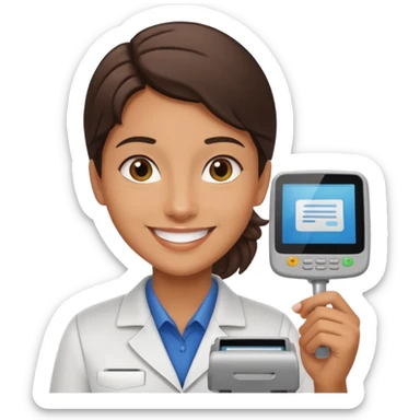 supermarket cashier sticker