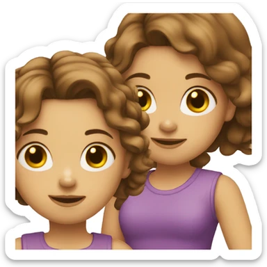 5 girl together  sticker